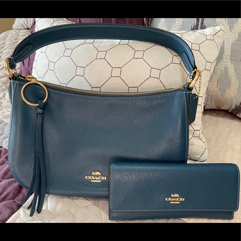 Authentic Coach Purse and Wallet Set
